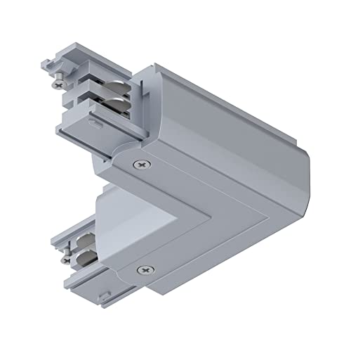 Paulmann 91371 Schienensystem ProRail3 Verbinder L-Stück Innen 101x101mm max. 3.680W Silber Schienensysteme Deckenschiene Metall, Kunststoff von Paulmann
