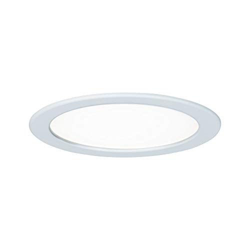 Paulmann 92060 LED Einbaupanel rund Deckenleuchte 18W Licht 4000K Neutralweiß LED Panel Weiß IP44 spritzwassergeschützt inklusive Leuchtmittel von Paulmann