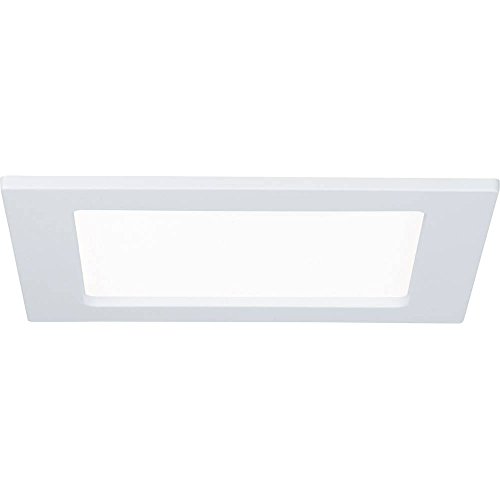 Paulmann 92065 LED Einbaupanel eckig Deckenleuchte 12W Licht 4000K Neutralweiß LED Panel Weiß IP44 spritzwassergeschützt inklusive Leuchtmittel von Paulmann