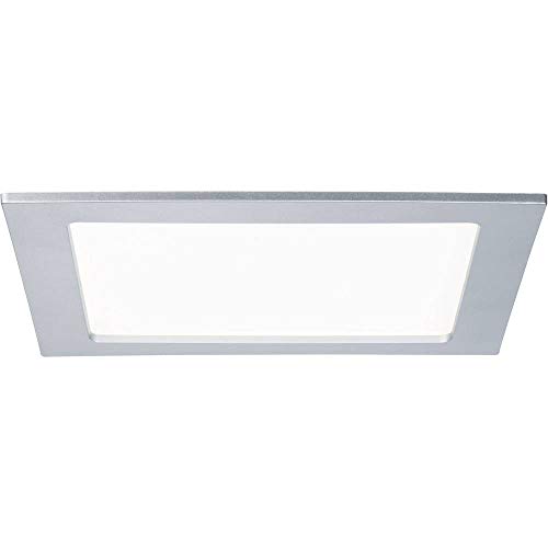 Paulmann 92078 LED Einbaupanel eckig LED 1x18W 4000K 230V 220x220mm Chrom matt 92078 LED Spot Einbaustrahler Einbauleuchte von Paulmann