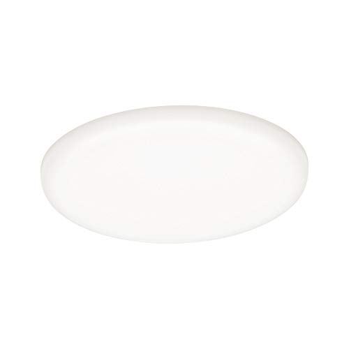 Paulmann 92391 LED Panel Einbauleuchte Veluna VariFit IP44 125mm rund incl. 1x8,5 Watt Deckenleuchte Satin Kunststoff 4000 K, Neutralweiß von Paulmann