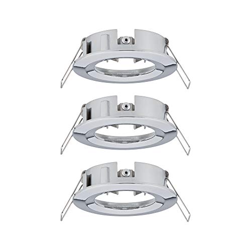 Paulmann 92482 Einbauleuchte Choose Spot starr Deckeneinbaustrahler Einbaulampe ohne Leuchtmittel Alu, Chrom, Max. 3 x 10W von Paulmann