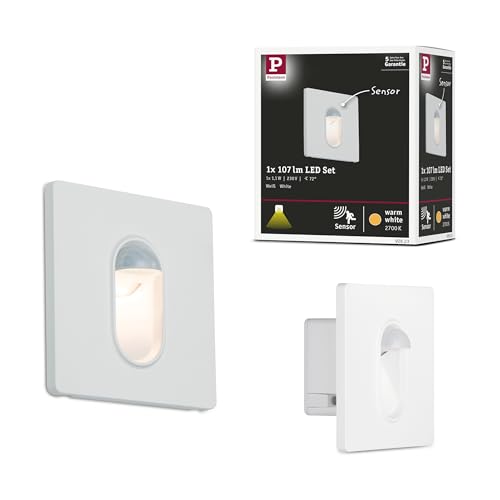 Paulmann 929.23 Wandeinbauleuchte eckig 2,7W 2700K Weiß mit Bewegungssensor Paulmann 929.23 Wandeinbauleuchte eckig 2,7W 2700K Weiß mit Bewegungssensor von Paulmann