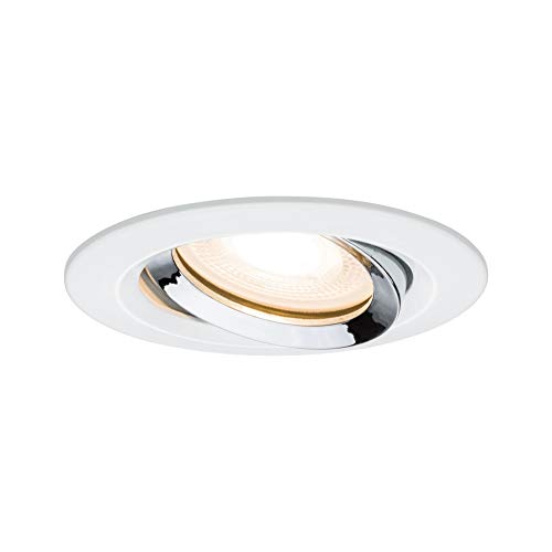 Paulmann Premium EBL Set Name IP65 schwenkbar LED 1x_W 230V GU10 51mm Weiß/Metall von Paulmann