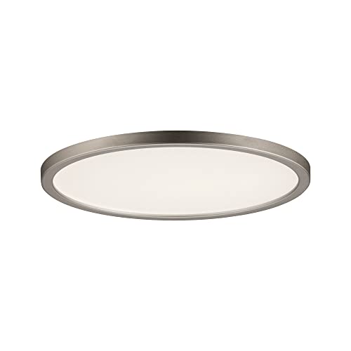 Paulmann 929.35 LED Einbaupanel Areo IP44 rund 180mm 12W Nickel matt dimmbar von Paulmann