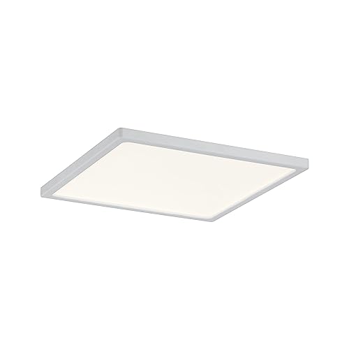 Paulmann 92937 LED Panel Areo eckig incl. 1x12 Watt IP44 dimmbar Deckenlampe Weiß matt Deckenleuchte Kunststoff Wohnzimmerlampe 3000 K von Paulmann