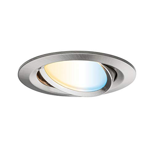 Paulmann 92961 SmartHome Zigbee Einbauleuchte LED Coin Nova Plus 1x6,5W Tunable White Eisen gebürstet Paulmann 92961 SmartHome Zigbee Einbauleuchte LED Coin Nova Plus 1x6,5W Tunable White Eisen gebürstet von Paulmann