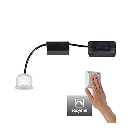 Paulmann 92976 Nova Mini Plus LED Einbauleuchte Coin rund 4,2W EasyDim dimmbar Deckeneinbaustrahler Einbaulampe Warmweiß 2700K von Paulmann