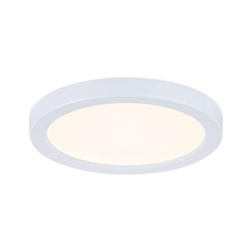 Paulmann 93031 LED Panel Einbauleuchte Areo VariFit IP44 Warmweiß 118mm rund incl. 1x6,5 Watt Weiß Deckenlampe Kunststoff 3000 K von Paulmann