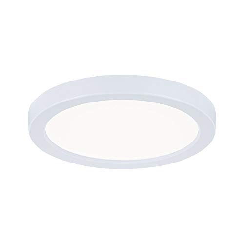 Paulmann 93035 LED Panel Einbauleuchte Areo VariFit IP44 Neutralweiß 118mm rund incl. 1x6,5 Watt Weiß Deckenlampe Kunststoff 4000 K von Paulmann