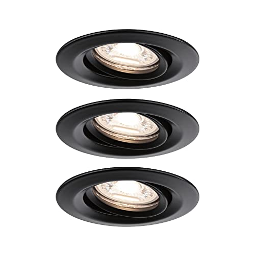 Paulmann 93083 Nova Mini LED Einbauleuchte Basisset schwenkbar 66mm 15° 3x310lm incl. 3x4 Watt Einbaustrahler 2700 K Coin von Paulmann