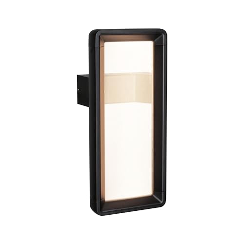 Paulmann 93109 LED Außenwandleuchte Reana Bewegungsmelder mit Hochfrequenz-Sensor IP44 176x107mm 3000K 3W 130lm 230V Anthrazit Metall von Paulmann