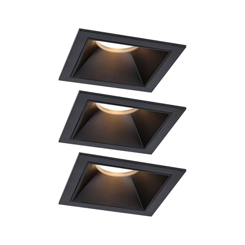 Paulmann 93125 LED Einbauleuchte 3-Step-Dim Cole IP44 eckig 88x88mm Coin 3x6W 3x470lm 230V 2700K Schwarz Paulmann 93125 LED Einbauleuchte 3-Step-Dim Cole IP44 eckig 88x88mm Coin 3x6W 3x470lm 230V 2700K Schwarz von Paulmann