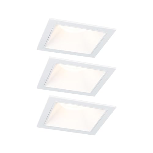 Paulmann 93126 LED Einbauleuchte 3-Step-Dim Cole IP44 eckig 88x88mm Coin 3x6W 3x470lm 230V 2700K Weiß Paulmann 93126 LED Einbauleuchte 3-Step-Dim Cole IP44 eckig 88x88mm Coin 3x6W 3x470lm 230V 2700K Weiß von Paulmann
