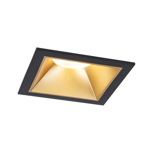 Paulmann 93129 LED Einbauleuchte 3-Step-Dim Cole IP44 eckig 88x88mm Coin 3x6W 3x470lm 230V 2700K Schwarz, Gold matt Paulmann 93129 LED Einbauleuchte 3-Step-Dim Cole IP44 eckig 88x88mm Coin 3x6W 3x470lm 230V 2700K Schwarz, Gold matt von Paulmann