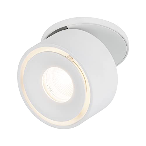 Paulmann 93372 LED Einbauleuchte Spircle 78mm incl. 1x8,0 W Warmweiß Weiß matt Aluminium Beleuchtungssystem 3000 K von Paulmann