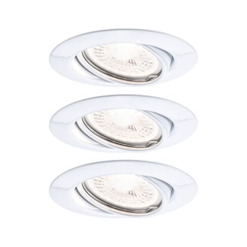 Paulmann Einbauleuchte LED Base rund 5W GU10 Weiß 3er-Set schwenkbar 3-Stufen-Dimmbar Paulmann Einbauleuchte LED Base rund 5W GU10 Weiß 3er-Set schwenkbar 3-Stufen-Dimmbar von Paulmann
