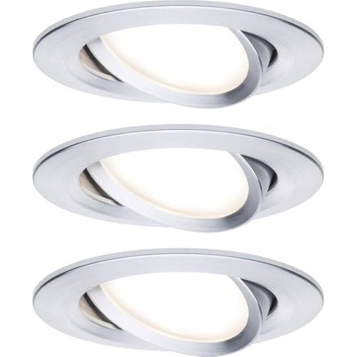 Paulmann 93451 Nova Einbauleuchte 3er Set LED LED 18 W Aluminium (gedreht) von Paulmann