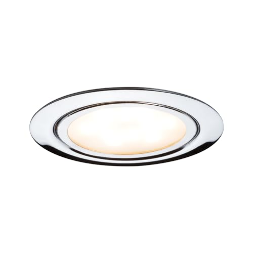 Paulmann 93552 LED Möbeleinbauleuchten Micro Line 3er-Set 3x4,5W 65mm Chrom/Metall 93552 Spot Einbaustrahler Einbauleuchte von Paulmann