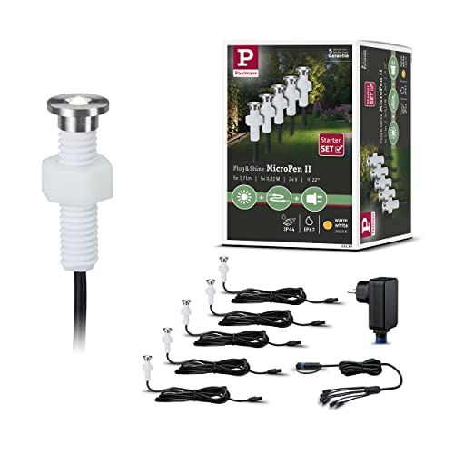 Paulmann 936.95 Outdoor Plug & Shine EBL Set MicroPen II IP67 3000K incl. Driver 93695 Einbauleuchte von Paulmann