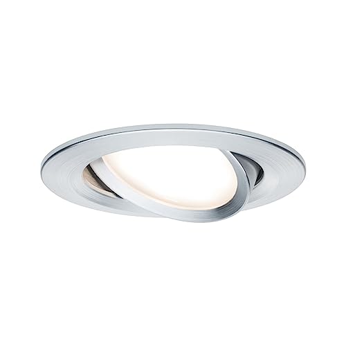Paulmann Premium EBL Set Coin Slim dimmbar rund schwenkbar LED 1x6,8W 2700K 230V 51mm Alu ged./Alu von Paulmann