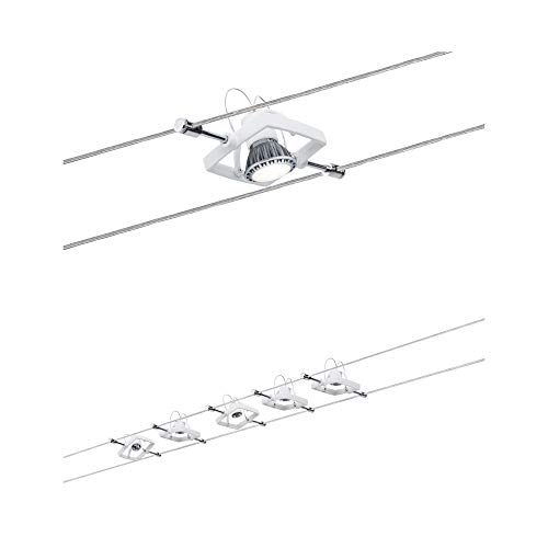 Paulmann 94134 Seilsystem Mac II Weiß mit 5 Spots von Paulmann