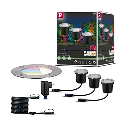 Paulmann 94275 Plug & Shine Aussenleuchte ZigBee Basisset Bodeneinbauleuchte von Paulmann