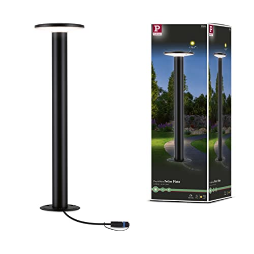 Paulmann 94312 Plug & Shine LED Außenleuchte Poller Plate incl. 1x6,1 Watt dimmbar IP44 Spritzwasserschutz Anthrazit Gartenlicht Kunststoff 3000 K Paulmann 94312 Plug & Shine LED Außenleuchte Poller Plate incl. 1x6,1 Watt dimmbar IP44 Spritzwasserschutz Anthrazit Gartenlicht Kunststoff 3000 K von Paulmann