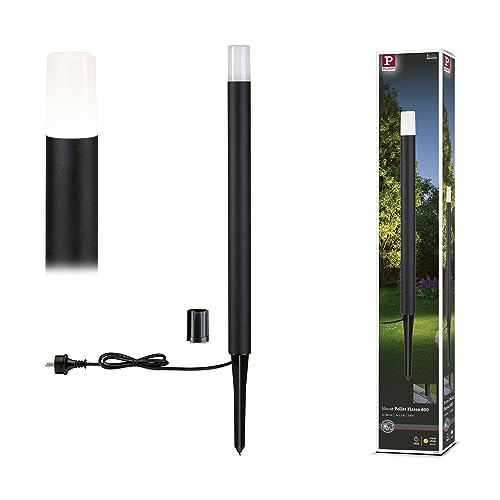 Paulmann 94386 LED Außenleuchte Pollerleuchte Flarea IP65 600mm incl. 1x3,1 Watt Schwarz Außenlampe Aluminium 3000 K von Paulmann