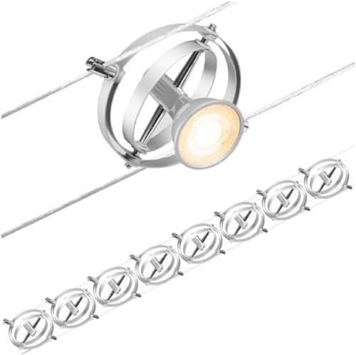 Paulmann 94490 CorDuo Seilsytem Set Cardan DC max. 8x7 Watt erweiterbar Chrom matt Drahtseil Metall GU5,3 ohne Leuchtmittel Paulmann 94490 CorDuo Seilsytem Set Cardan DC max. 8x7 Watt erweiterbar Chrom matt Drahtseil Metall GU5,3 ohne Leuchtmittel von Paulmann