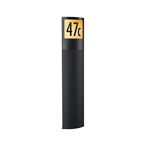 Paulmann 94515 LED Außenleuchte Smart Home Zigbee Pollerleuchte Padea IP44 10W Dämmerungs-/Bewegungssenso Tunable Warm Outdoor 2200-3000K von Paulmann
