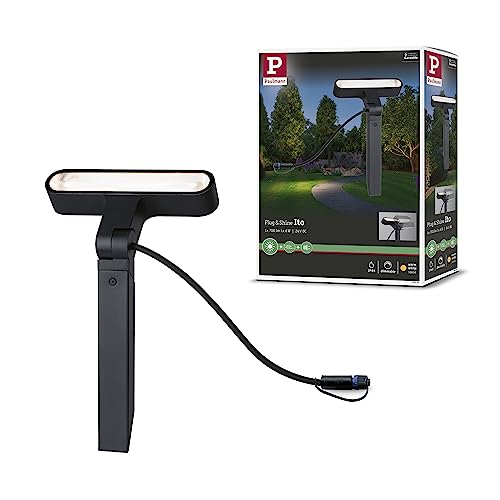 Paulmann 94544 Plug & Shine LED Außenleuchte Plug & Shine Spot Ito IP65 incl. 1x6 Watt dimmbar Außenleuchten Anthrazit Metall, Kunststoff 3000 K von Paulmann