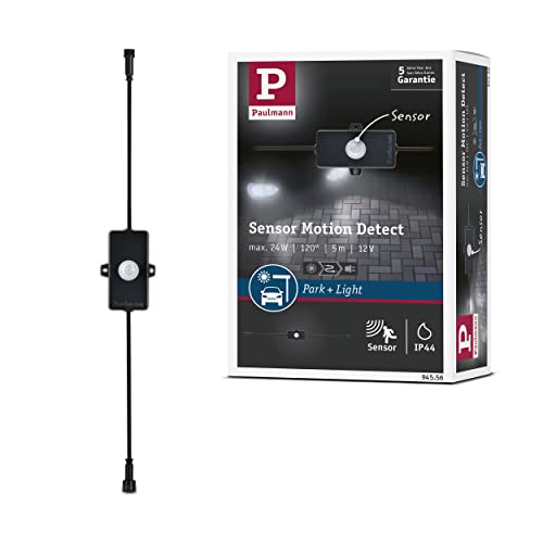 Paulmann 94556 Park + Light Außenleuchte Controller mit Bewegungsmelder IP44 max. 24 W Dimmodul Schwarz Zubehör Kunststoff Beleuchtungssystem von Paulmann