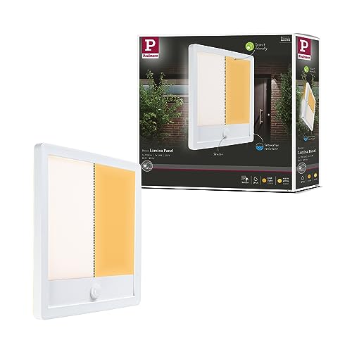 Paulmann 94707 LED Außenleuchte Panel Lamina Sensor IP44 eckig 250x250mm 2200-3000K 14W 920lm Weiß Kunststoff Tunable Warm Paulmann 94707 LED Außenleuchte Panel Lamina Sensor IP44 eckig 250x250mm 2200-3000K 14W 920lm Weiß Kunststoff Tunable Warm von Paulmann