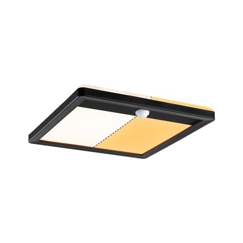 Paulmann 94709 LED Außenleuchte Lamina Sensor IP44 eckig 250x250mm 2200-3000K 14W 920lm 230V Schwarz Kunststoff Tunable Warm Paulmann 94709 LED Außenleuchte Lamina Sensor IP44 eckig 250x250mm 2200-3000K 14W 920lm 230V Schwarz Kunststoff Tunable Warm von Paulmann