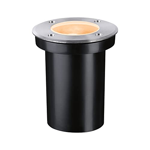 Paulmann 94732 LED Außenleuchte Bodeneinbauleuchte Goldlicht insektenfreundlich IP65 rund 110mm 2200K 4,3W 320lm 230V Edelstahl, Kunststoff GU10 Paulmann 94732 LED Außenleuchte Bodeneinbauleuchte Goldlicht insektenfreundlich IP65 rund 110mm 2200K 4,3W 320lm 230V Edelstahl, Kunststoff GU10 von Paulmann