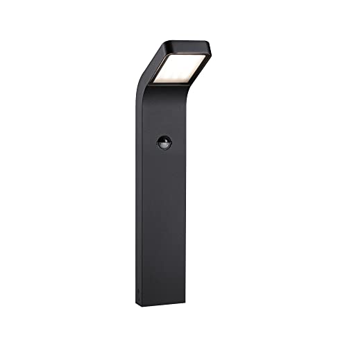 Paulmann 94747 LED Außenleuchte Pollerleuchte Kulma Bewegungsmelder seewasserresistent IP44 500mm 3000K 7,5W 500lm 230V Anthrazit Alu Warmweiß von Paulmann