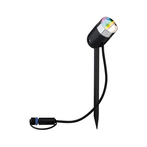 Paulmann 94798 Plug & Shine LED Gartenstrahler Pike IP65 RGBW+ 4,5W Anthrazit von Paulmann