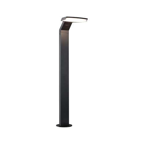 Paulmann 94828 LED Pollerleuchte Zenera IP44 10W 700lm 670mm Anthrazit Metall 3000K seewasserresistent von Paulmann