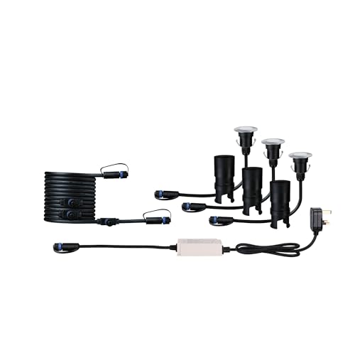 Paulmann 94907 Plug & Shine LED Bodeneinbauleuchte Floor IP67 3000K 3x2,5W 30VA Edelstahl von Paulmann