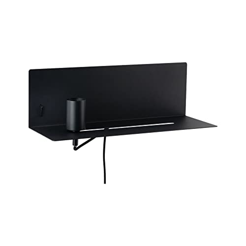 Paulmann 96775 Wandleuchte Devara USB C max. 40W dimmbar 400x170mm Schwarz matt Metall E27 Paulmann 96775 Wandleuchte Devara USB C max. 40W dimmbar 400x170mm Schwarz matt Metall E27 von Paulmann