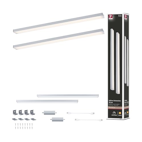 Paulmann 98612 LED Unterschrankleuchte Inline 2x4W 350x26mm Ergänzungsset 2x350lm 24V Chrom matt 3000K dimmbar Paulmann 98612 LED Unterschrankleuchte Inline 2x4W 350x26mm Ergänzungsset 2x350lm 24V Chrom matt 3000K dimmbar von Paulmann