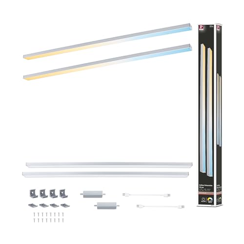 Paulmann 98621 LED Unterschrankleuchte Inline Ergänzungsset 2x6W 550x26mm 2x500lm 24V Chrom matt Tunable White Paulmann 98621 LED Unterschrankleuchte Inline Ergänzungsset 2x6W 550x26mm 2x500lm 24V Chrom matt Tunable White von Paulmann