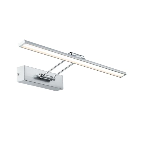 Paulmann 99895 LED Bilderleuchte Galeria Beam Aufschrankleuchte Assistent II incl. 1x7 Watt Bildbeleuchtung Nickel gebürstet, Chrom Metall 2700 K von Paulmann