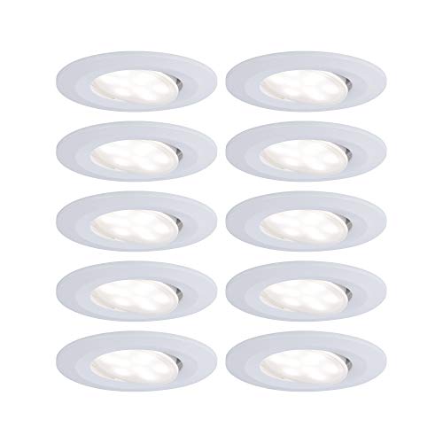 Paulmann 99924 Einbauleuchte LED Calla rund 10x6,5W Weiß matt schwenkbar Paulmann 99924 Einbauleuchte LED Calla rund 10x6,5W Weiß matt schwenkbar von Paulmann