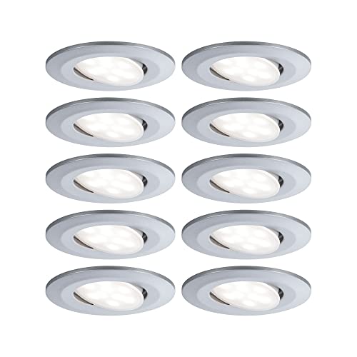 Paulmann 99925 Einbauleuchte LED Calla rund 10x6,5W Chrom matt schwenkbar von Paulmann