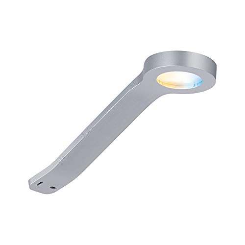 Paulmann 99950 LED Möbelleuchte Clever Connect Spot Mike Tunable White 12V incl. 1x2 Watt dimmbar Chrom matt Kunststoff 2700-6500K von Paulmann