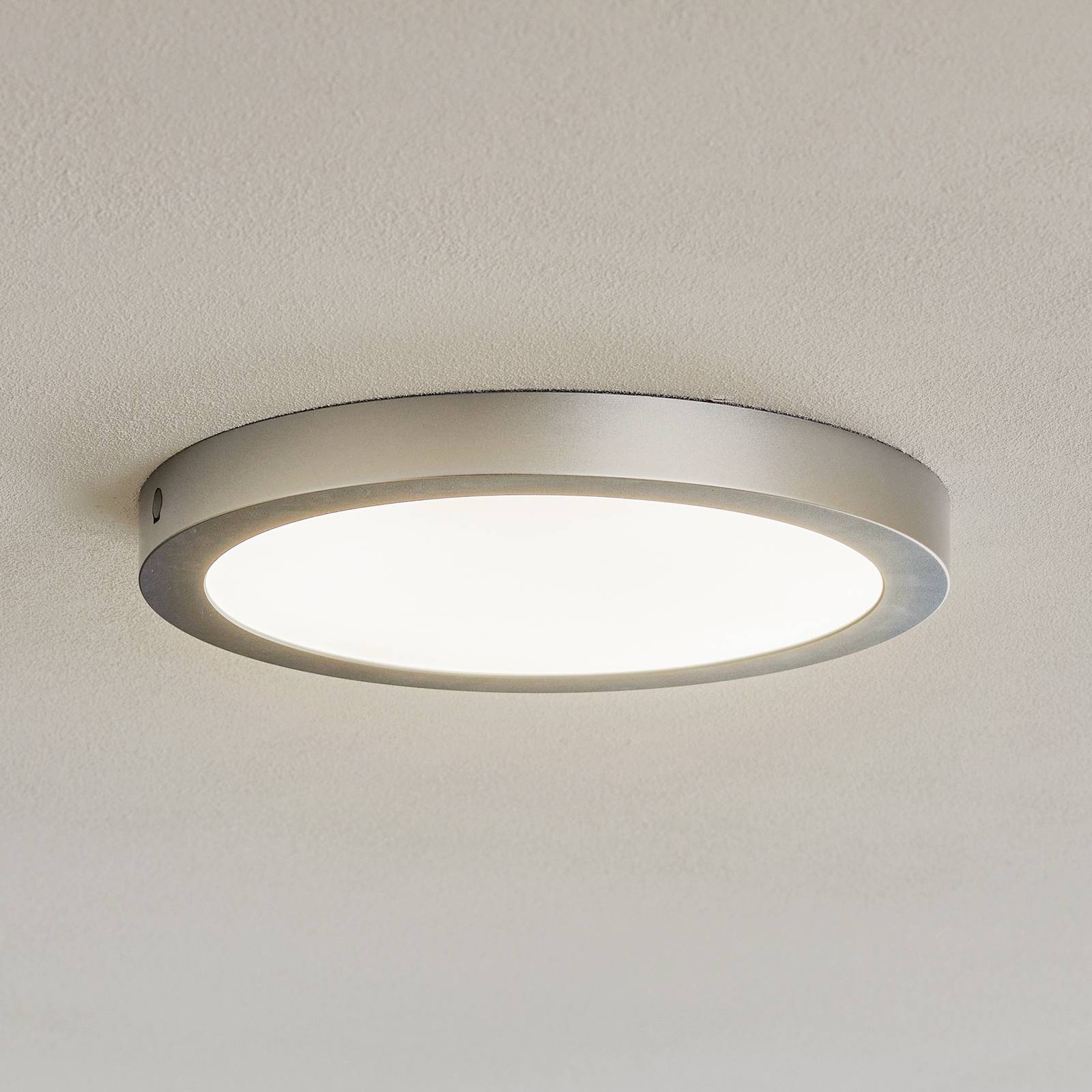 Paulmann Abia LED-Panel Ø 30 cm 2.700K chrom matt von Paulmann
