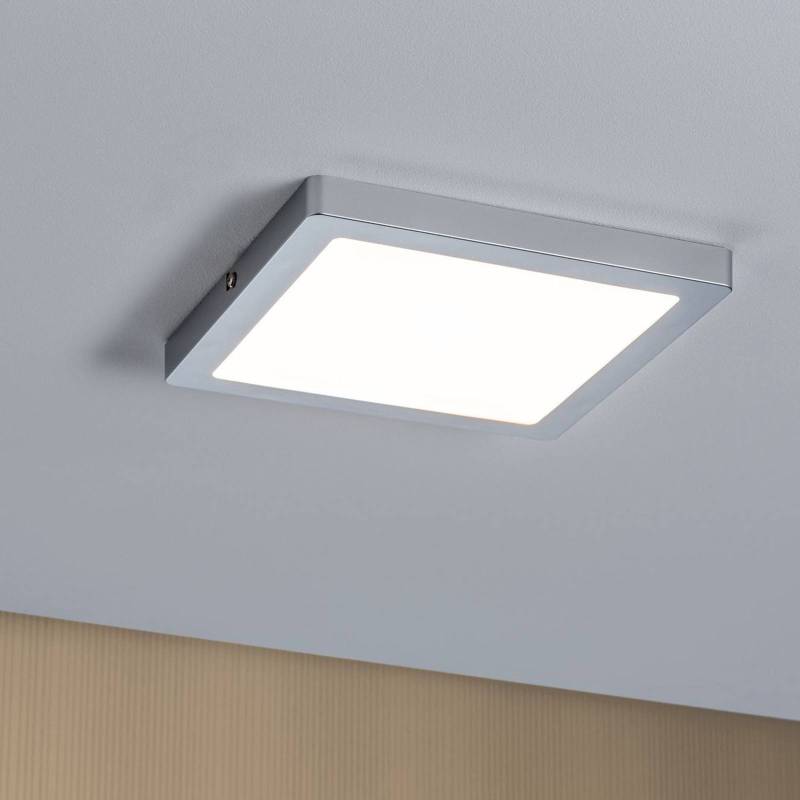 Paulmann Atria Decke 2.700 K 22x22cm chrom matt von Paulmann
