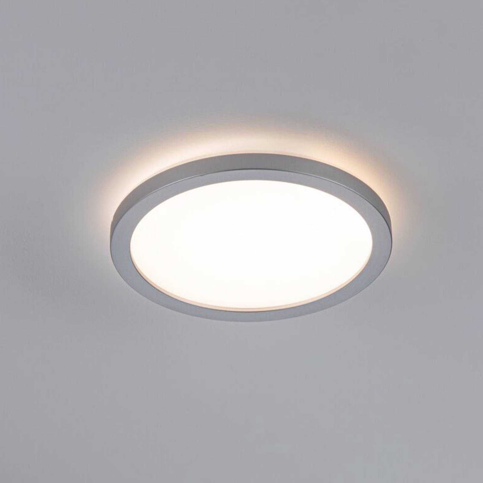 Paulmann Atria Shine Panel on/off chrom 830 Ø19cm von Paulmann
